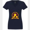 N6480 - Next Level Ladies' Sueded V-Neck T-Shirt Thumbnail