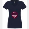 N6480 - Next Level Ladies' Sueded V-Neck T-Shirt Thumbnail