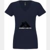 N6480 - Next Level Ladies' Sueded V-Neck T-Shirt Thumbnail