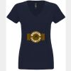 N6480 - Next Level Ladies' Sueded V-Neck T-Shirt Thumbnail