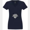 N6480 - Next Level Ladies' Sueded V-Neck T-Shirt Thumbnail