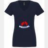 N6480 - Next Level Ladies' Sueded V-Neck T-Shirt Thumbnail