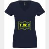 N6480 - Next Level Ladies' Sueded V-Neck T-Shirt Thumbnail