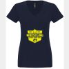 N6480 - Next Level Ladies' Sueded V-Neck T-Shirt Thumbnail