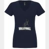 N6480 - Next Level Ladies' Sueded V-Neck T-Shirt Thumbnail