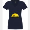 N6480 - Next Level Ladies' Sueded V-Neck T-Shirt Thumbnail