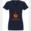 N6480 - Next Level Ladies' Sueded V-Neck T-Shirt Thumbnail