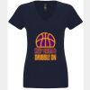 N6480 - Next Level Ladies' Sueded V-Neck T-Shirt Thumbnail