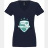 N6480 - Next Level Ladies' Sueded V-Neck T-Shirt Thumbnail
