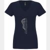 N6480 - Next Level Ladies' Sueded V-Neck T-Shirt Thumbnail