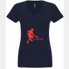 N6480 - Next Level Ladies' Sueded V-Neck T-Shirt Thumbnail