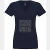 N6480 - Next Level Ladies' Sueded V-Neck T-Shirt Thumbnail