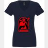 N6480 - Next Level Ladies' Sueded V-Neck T-Shirt Thumbnail