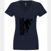N6480 - Next Level Ladies' Sueded V-Neck T-Shirt Thumbnail