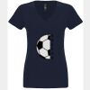 N6480 - Next Level Ladies' Sueded V-Neck T-Shirt Thumbnail