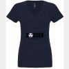 N6480 - Next Level Ladies' Sueded V-Neck T-Shirt Thumbnail