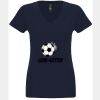 N6480 - Next Level Ladies' Sueded V-Neck T-Shirt Thumbnail
