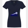 N6480 - Next Level Ladies' Sueded V-Neck T-Shirt Thumbnail