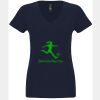 N6480 - Next Level Ladies' Sueded V-Neck T-Shirt Thumbnail