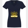 N6480 - Next Level Ladies' Sueded V-Neck T-Shirt Thumbnail