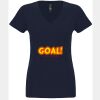 N6480 - Next Level Ladies' Sueded V-Neck T-Shirt Thumbnail