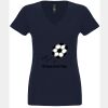 N6480 - Next Level Ladies' Sueded V-Neck T-Shirt Thumbnail