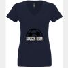 N6480 - Next Level Ladies' Sueded V-Neck T-Shirt Thumbnail