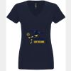 N6480 - Next Level Ladies' Sueded V-Neck T-Shirt Thumbnail