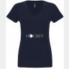 N6480 - Next Level Ladies' Sueded V-Neck T-Shirt Thumbnail