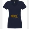 N6480 - Next Level Ladies' Sueded V-Neck T-Shirt Thumbnail
