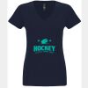 N6480 - Next Level Ladies' Sueded V-Neck T-Shirt Thumbnail