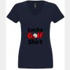 N6480 - Next Level Ladies' Sueded V-Neck T-Shirt Thumbnail