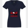 N6480 - Next Level Ladies' Sueded V-Neck T-Shirt Thumbnail