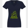 N6480 - Next Level Ladies' Sueded V-Neck T-Shirt Thumbnail