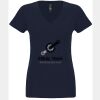 N6480 - Next Level Ladies' Sueded V-Neck T-Shirt Thumbnail