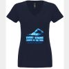N6480 - Next Level Ladies' Sueded V-Neck T-Shirt Thumbnail