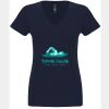 N6480 - Next Level Ladies' Sueded V-Neck T-Shirt Thumbnail