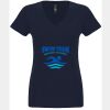 N6480 - Next Level Ladies' Sueded V-Neck T-Shirt Thumbnail