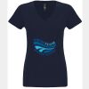 N6480 - Next Level Ladies' Sueded V-Neck T-Shirt Thumbnail