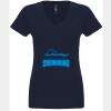 N6480 - Next Level Ladies' Sueded V-Neck T-Shirt Thumbnail