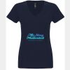 N6480 - Next Level Ladies' Sueded V-Neck T-Shirt Thumbnail
