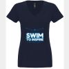 N6480 - Next Level Ladies' Sueded V-Neck T-Shirt Thumbnail