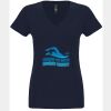 N6480 - Next Level Ladies' Sueded V-Neck T-Shirt Thumbnail