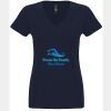 N6480 - Next Level Ladies' Sueded V-Neck T-Shirt Thumbnail