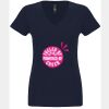 N6480 - Next Level Ladies' Sueded V-Neck T-Shirt Thumbnail