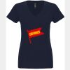 N6480 - Next Level Ladies' Sueded V-Neck T-Shirt Thumbnail