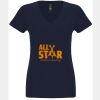 N6480 - Next Level Ladies' Sueded V-Neck T-Shirt Thumbnail