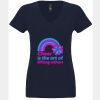 N6480 - Next Level Ladies' Sueded V-Neck T-Shirt Thumbnail