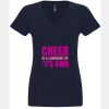 N6480 - Next Level Ladies' Sueded V-Neck T-Shirt Thumbnail