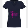 N6480 - Next Level Ladies' Sueded V-Neck T-Shirt Thumbnail